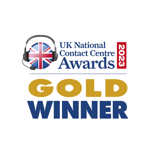 UK, National, contact, centre, awards, 2023, gold, winner, interact